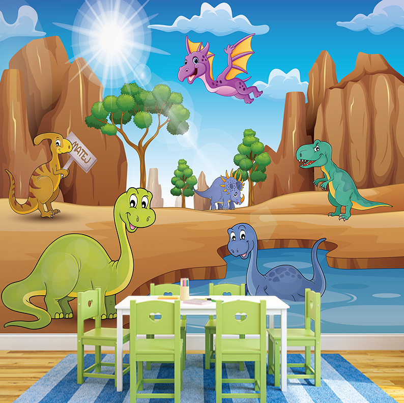 Foto tapete Dino 3, foto tapeta na zidu
